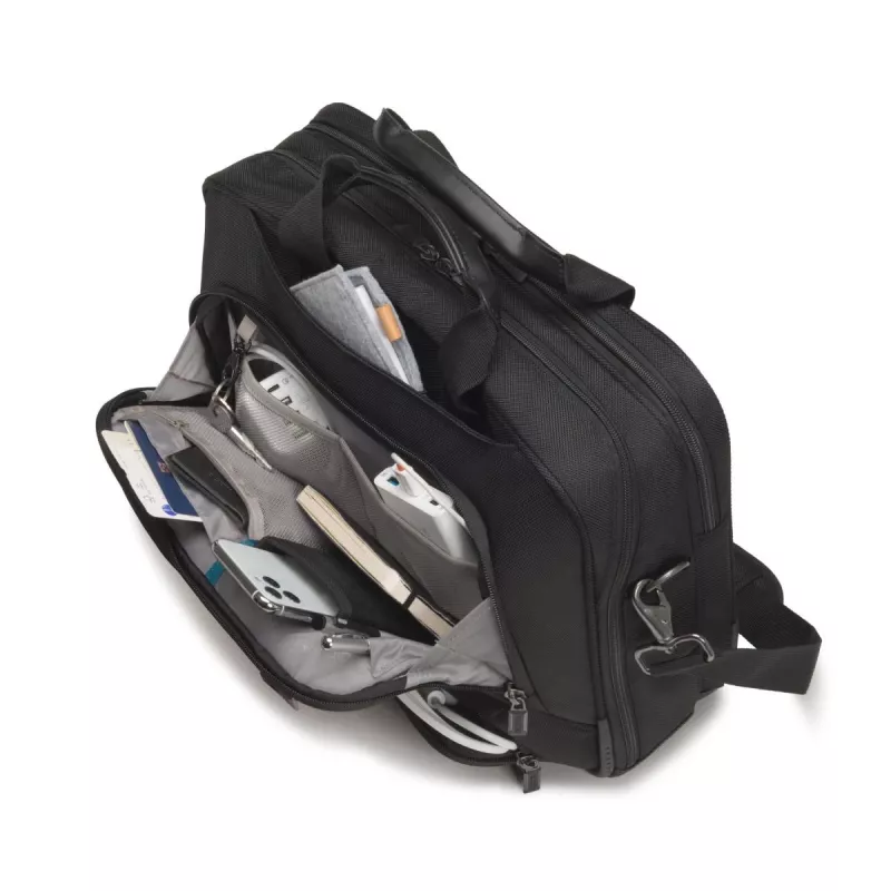 DICOTA Top Traveller Pro - θήκη notebook 12-14,1 ιντσών - μαύρο / 1680d RPET πολυεστέρας