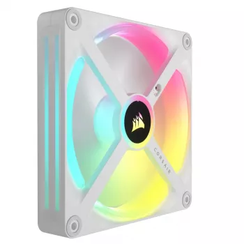 CORSAIR Qx RGB Series Icue Link Qx140 RGB λευκός 140 mm μαγνητικός ανεμιστήρας RGB με κουμπωτή σύνδεση κιτ επέκτασης