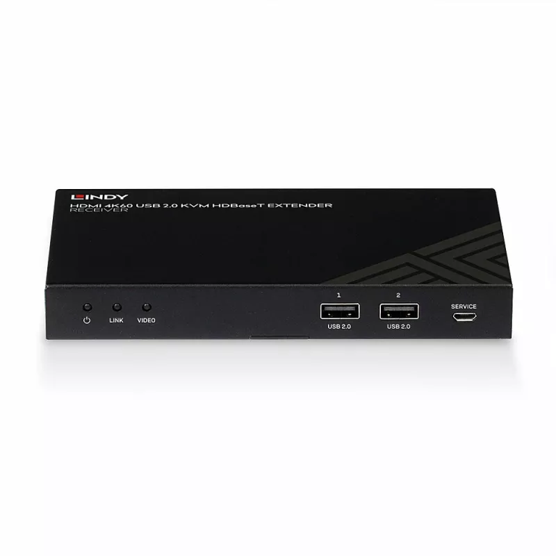 Lindy 150m Cat.6 HDMI 4K60, IR, RS-232 & Audio HDBaseT KVM Extender, Δέκτης