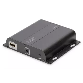 DIGITUS HDMI Extender 4K over IP, Μονάδα δέκτη μέσω καλωδίου δικτύου (CAT 5/5e/6/7), 4K2K/30Hz, μαύρο