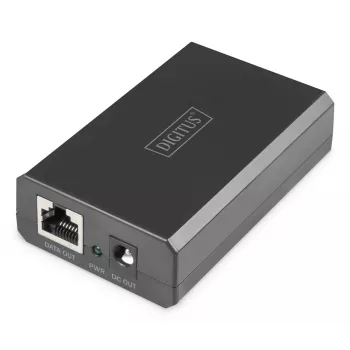 DIGITUS DN-95211 διαχωριστής PoE Gigabit Ethernet, 802.3af/at/bt, 51 W, 10/100/1000 Mbps, μαύρος
