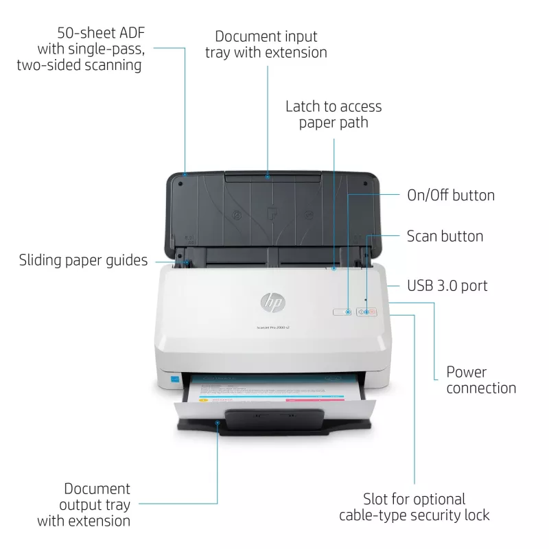 HP Scanjet Pro 2000 s2 Σαρωτής με τροφοδότη