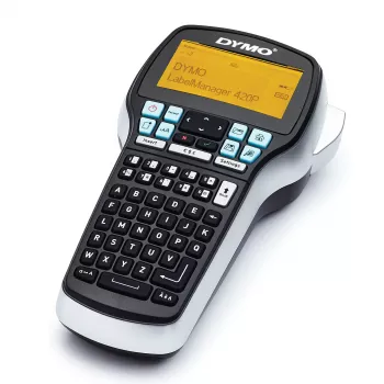 DYMO LabelManager 420P Σετ εκτυπωτή ετικετών υψηλής απόδοσης με λειτουργία μπαταρίας και φορητό | Πληκτρολόγιο ABC με 4 ρολά ετικετών D1 & Βαλίτσα μεταφοράς