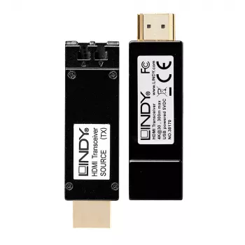 Πομποδέκτης & Δέκτης AV Lindy 300m Οπτικής ίνας HDMI 4K30 Extender