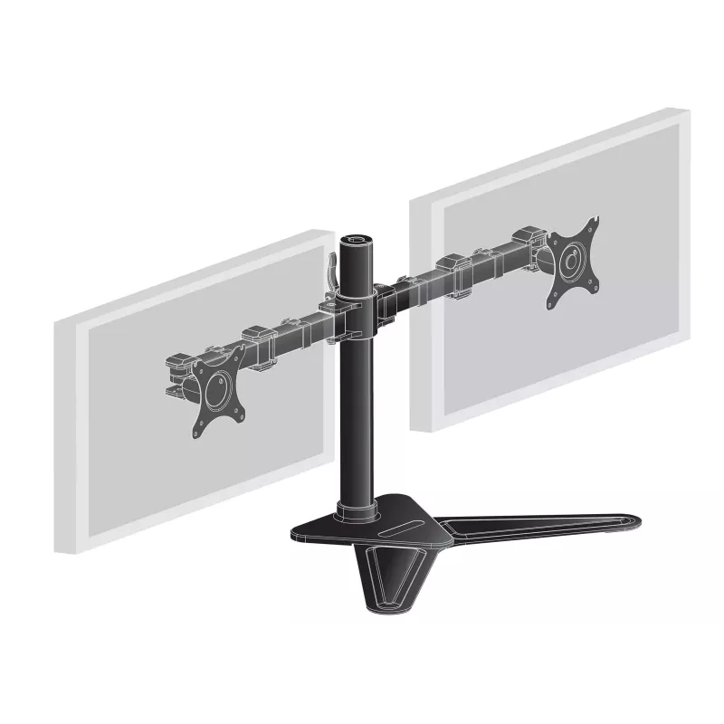 iiyama DS1002D-B1 Βάση οθόνης / Βάση στήριξης 76,2 cm (30 ίντσες) Γραφείου Μαύρο