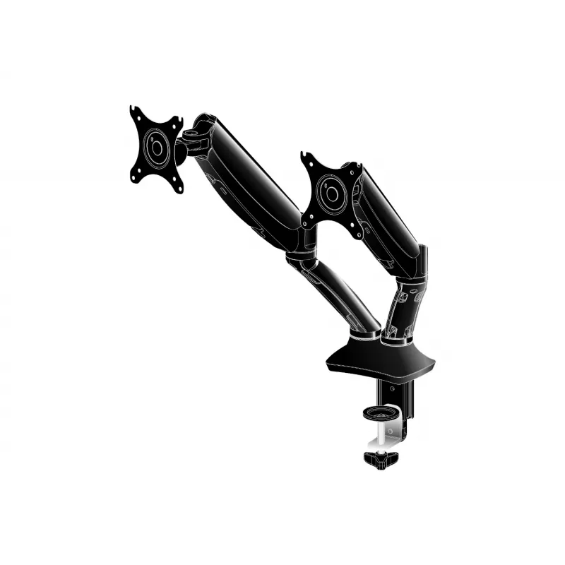 iiyama DS3002C-B1 Βάση οθόνης / Βάση στήριξης 68.6 cm (27 ίντσες) Γραφείου Μαύρο