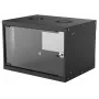Επιτοίχιο rack δικτύου INTELLINET 714143 — 6U 19 ίντσες, 540×400×353 mm, γαλβανισμένος χάλυβας, γυάλινη πρόσοψη, IP20, μέγιστο 50 kg