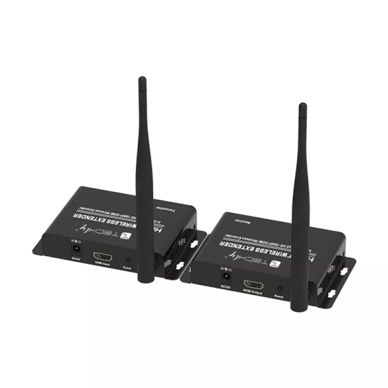 Techly IDATA HDMI-WL55 AV-Extender AV-πομπός & δέκτης μαύρο