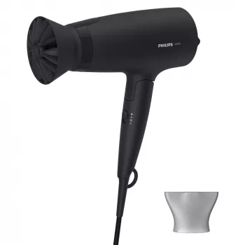 Σεσουάρ Philips 3000 Series BHD308/10 — 1600 W, 3 βαθμίδες θέρμανσης και 3 ταχύτητας, αναδιπλούμενη λαβή, κρίκος ανάρτησης