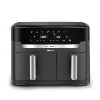 Τηγάνι βαθιάς τηγάνισης Tefal Easy Fry Dual XXL EY942HE0 Διπλό 11 L Επιτραπέζια συσκευή 2020 W Φριτέζα θερμού αέρα Γκρι