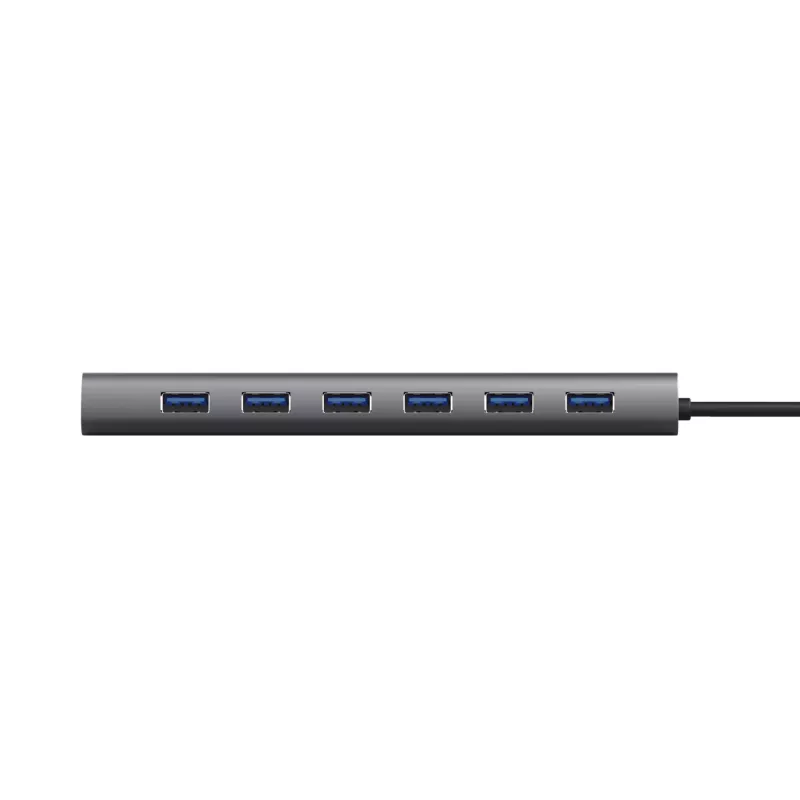 Trust Halyx 24967 USB hub 7 θυρών, USB 3.2 Gen 1, Type-A, 5000 Mbit/s, ασημί