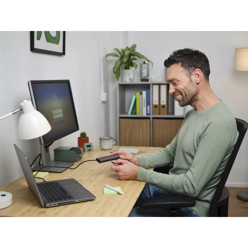 Trust Halyx 24967 USB hub 7 θυρών, USB 3.2 Gen 1, Type-A, 5000 Mbit/s, ασημί