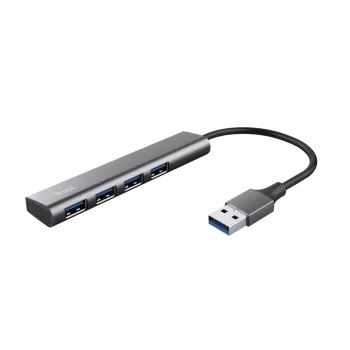 Trust Halyx USB 3.2 Gen 1 (3.1 Gen 1) Type-A 5 Mbit/s μαύρο, γκρι
