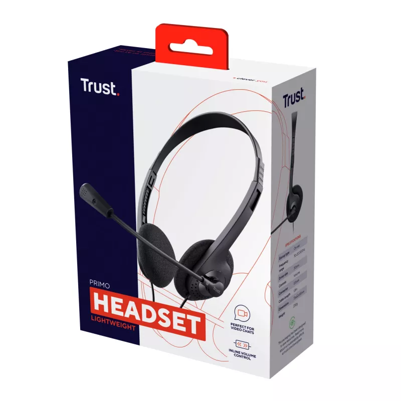 Trust 21665 ακουστικά/headset ενσύρματα in-ear κλήσεις/μουσική μαύρο