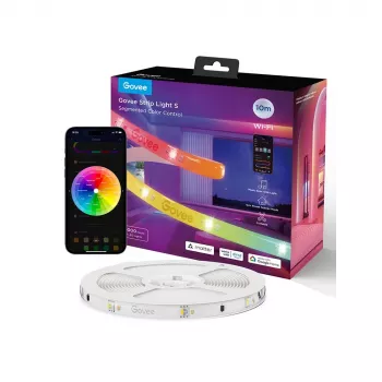 Έξυπνη Λωρίδα LED Govee Strip Light S τμηματική, Wi‑Fi/Bluetooth, 5 m, 24 V, 36 W