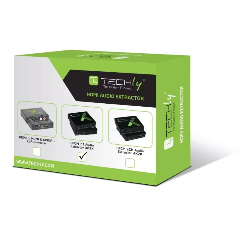 Techly Εξαγωγέας ήχου 7.1 LPCM HDMI 4K UHD 3D IDATA HDMI-EA74K