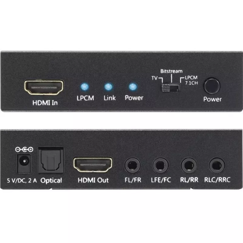 Techly Εξαγωγέας ήχου 7.1 LPCM HDMI 4K UHD 3D IDATA HDMI-EA74K