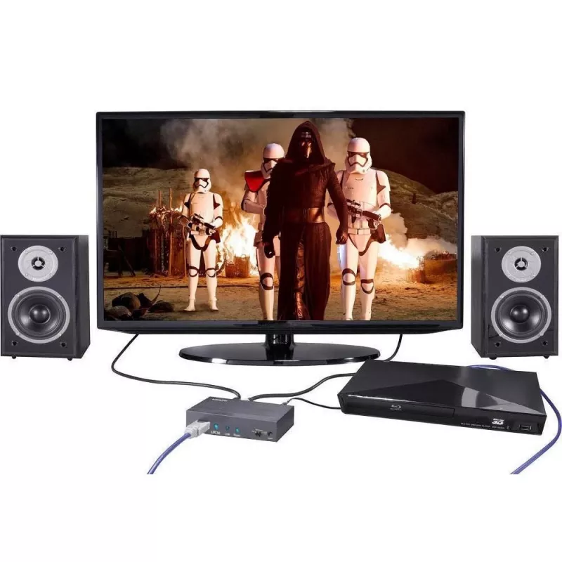 Techly Εξαγωγέας ήχου 7.1 LPCM HDMI 4K UHD 3D IDATA HDMI-EA74K