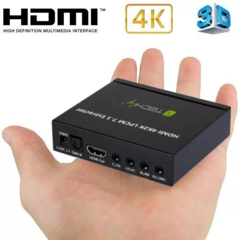 Techly Εξαγωγέας ήχου 7.1 LPCM HDMI 4K UHD 3D IDATA HDMI-EA74K