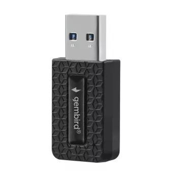Ασύρματος προσαρμογέας USB GEMBIRD AC1300 Dual-Band Wi-Fi 5 (RTL8812BU) 867 Mbit/s USB 3.0 εσωτερική κεραία μαύρο
