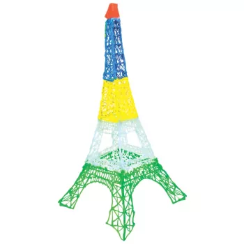 Filament Nachfüllpack 3DOODLER Start Eco Plastic Fire and Ice – 250 τεμ., 2,5 mm, compostable, πορτοκαλί/τυρκουάζ/λευκό/κίτρινο