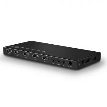 Lindy 38249 διακόπτης HDMI 2.0 18G 4 θυρών με ήχο, επιτραπέζιος