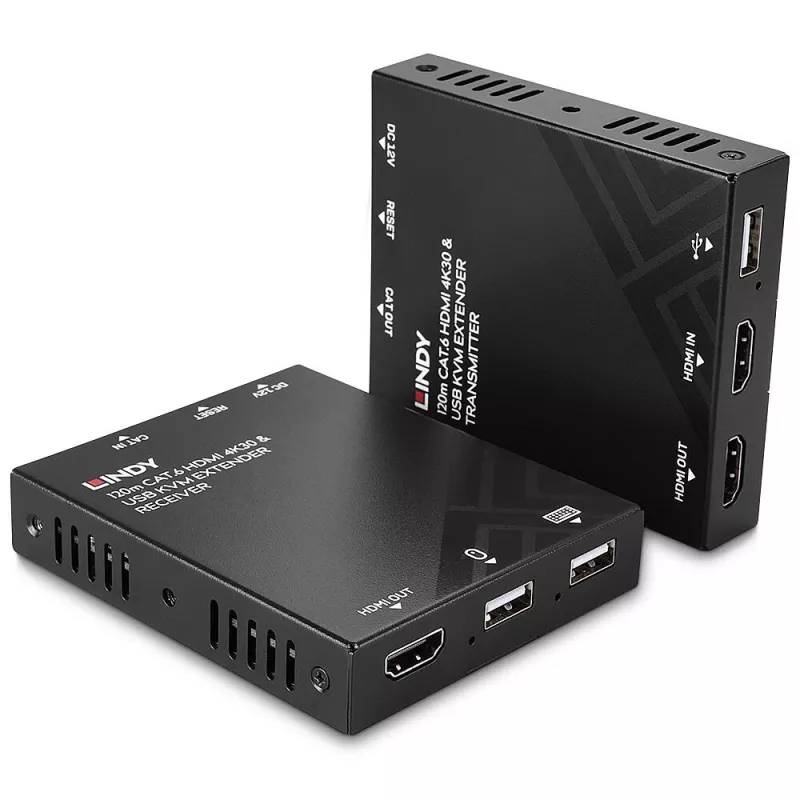 KVM-Extender Lindy 120 m Cat.6 HDMI και USB πομπός & δέκτης