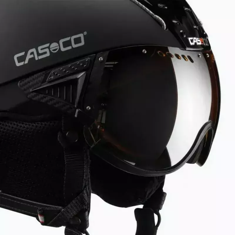 Κράνος σκι Casco SP-2 Carbonic Visor, Μέγεθος M (55–57 cm), μαύρο