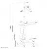 Neomounts FPMA-MOBILE1700 κινητός σταθμός εργασίας, 10-32 ίντσες (25,4-81,3 cm), μέγ. 8 kg, VESA 75x75-100x100, ύψος 94-175 cm, χάλυβας, μαύρο