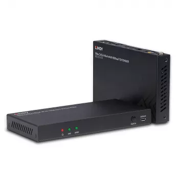 Σετ επέκτασης HDMI Πομπός & Δέκτης Lindy 100 m Cat.6 4K60 Ήχος IR RS-232