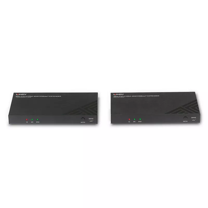 Σετ επέκτασης HDMI Πομπός & Δέκτης Lindy 100 m Cat.6 4K60 Ήχος IR RS-232