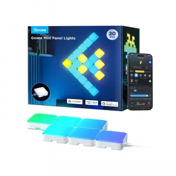 Govee H8069 έξυπνα μίνι πάνελ φωτισμού, RGBIC, Wi-Fi + Bluetooth, συσκευασία 10 τεμαχίων