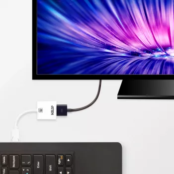 ATEN 4K ενεργός μετατροπέας DisplayPort-σε-HDMI, 3D, έως 3840 x 2160 @30Hz