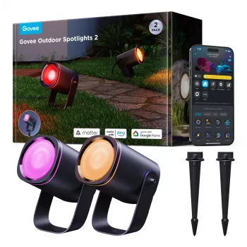 Προβολέας εξωτερικού χώρου Govee H7093 RGBICWW 750 lm Wi‑Fi 2,4 GHz, RGB + Θερμό Λευκό