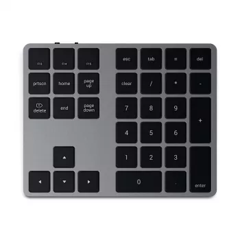 Satechi ST-XLABKM Extended ασύρματο αριθμητικό πληκτρολόγιο Bluetooth, Space Grey