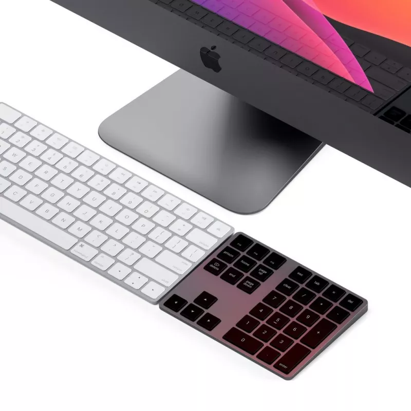 Satechi ST-XLABKM Extended ασύρματο αριθμητικό πληκτρολόγιο Bluetooth, Space Grey