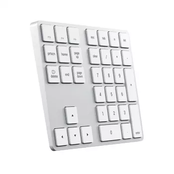 Satechi ST-XLABKS Extended ασύρματο αριθμητικό πληκτρολόγιο Bluetooth, ασημί