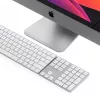Satechi ST-XLABKS Extended ασύρματο αριθμητικό πληκτρολόγιο Bluetooth, ασημί