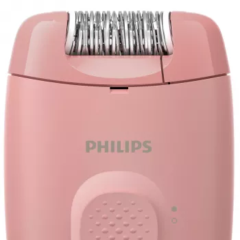 Αποτριχωτική μηχανή Philips BRE227/00 ενσύρματη ροζ — λειτουργία μασάζ, τροφοδοσία από το δίκτυο, με βούρτσα καθαρισμού