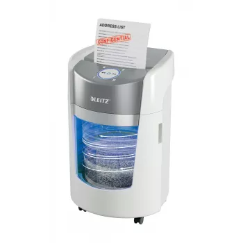 Καταστροφέας εγγράφων Leitz IQ OptiMax Small Office 350 μικροκοπής επίπεδο ασφαλείας P5 22 L – λευκό