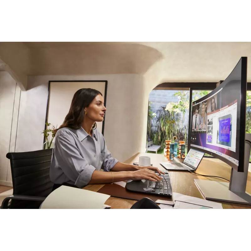 HP 925 Ergonomic Vertical Ποντίκι, Δεξιόχειρας, Κάθετο σχέδιο, RF Wireless + Bluetooth, 4000 DPI, Μαύρο