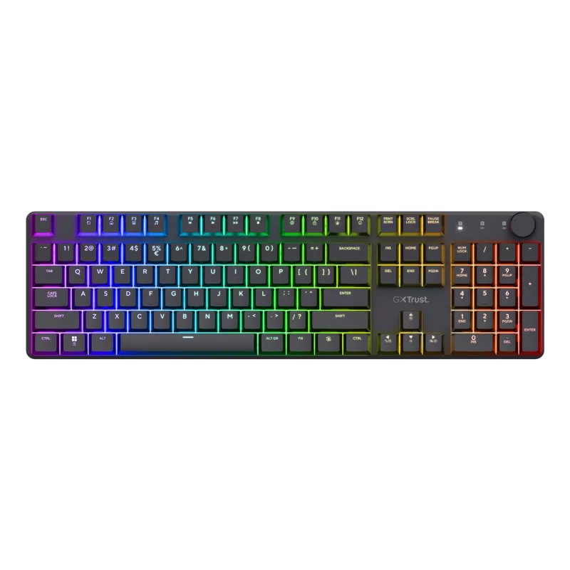 Trust GXT 868 Torix πληκτρολόγιο Gaming USB + RF Wireless + Bluetooth QWERTY US English μαύρο