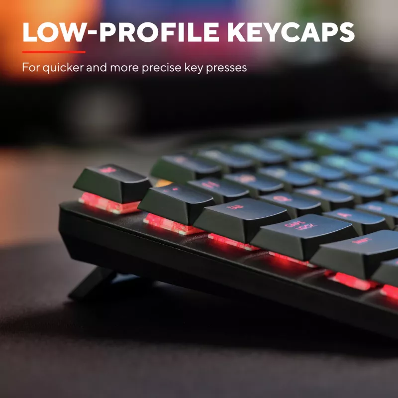 Trust GXT 868 Torix πληκτρολόγιο Gaming USB + RF Wireless + Bluetooth QWERTY US English μαύρο