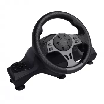 Trust GXT 289 Movi μαύρο USB τιμόνι + πεντάλ Nintendo Switch, PlayStation 4, Xbox One S, Xbox One X, Xbox Series S, Xbox Series X