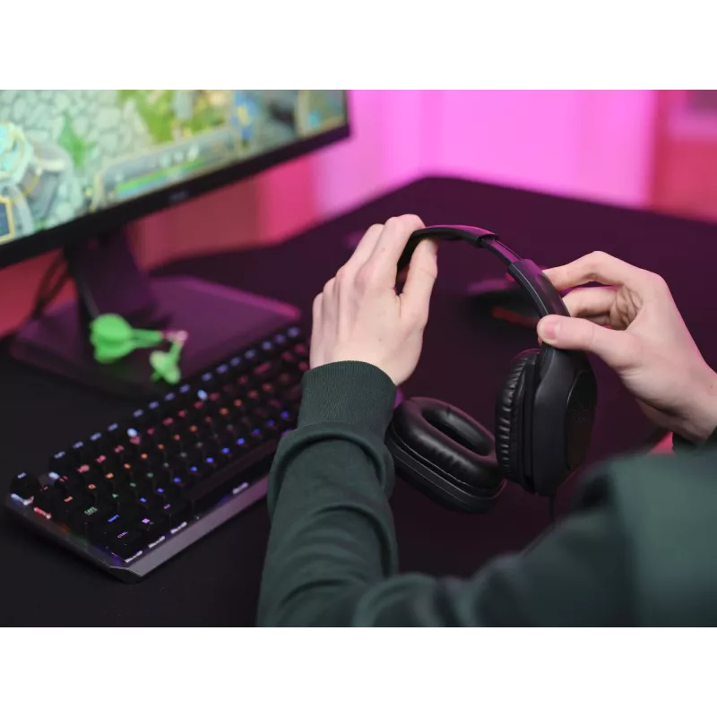 Trust GXT 415 Zirox ακουστικά ενσύρματα Head-band Gaming μαύρο
