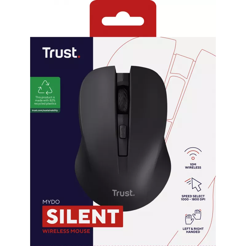 Trust Mydo ποντίκι Office αμφίχειρο RF Wireless οπτικό 1800 DPI