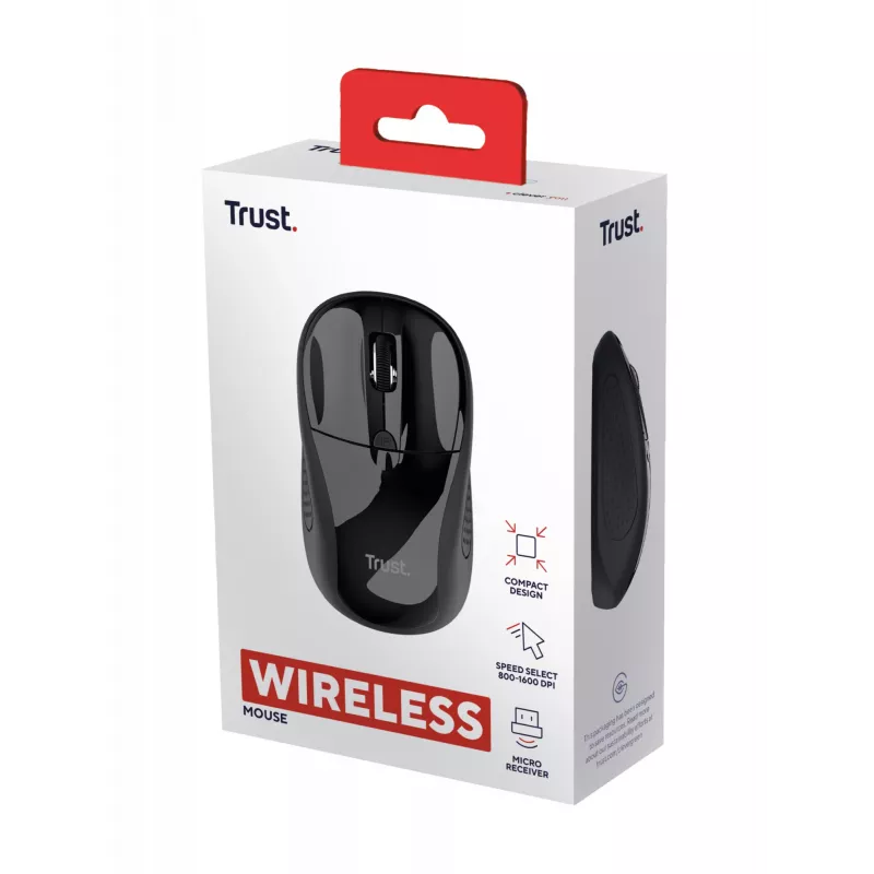 Trust 24658 ποντίκι Office αμφίχειρο RF Wireless οπτικό 1600 DPI