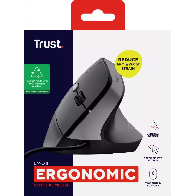 Trust Bayo II ποντίκι δεξιόχειρο USB Type-A 2400 DPI