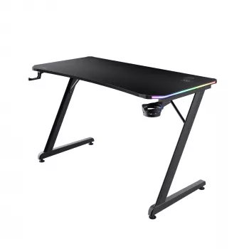 Ορθογώνιο τραπέζι TRUST GXT 709 LUMINUS μαύρο 1200x600x740 mm