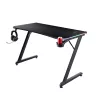 Ορθογώνιο τραπέζι TRUST GXT 709 LUMINUS μαύρο 1200x600x740 mm
